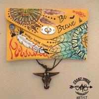 Borsa indiani d'America +collana bisonte