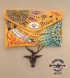 Borsa indiani d'America +collana bisonte