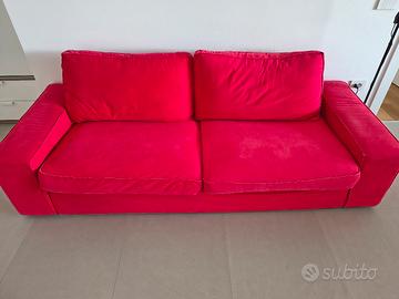 divano rosso Ikea 225cm
