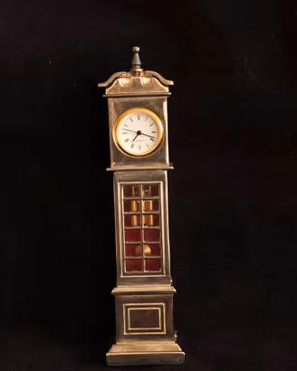 modellino orologio a pendolo in metallo da collezi