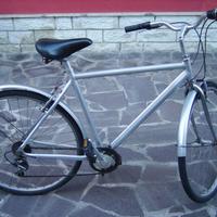 bicicletta uomo argento paraurti argento