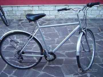 bicicletta uomo argento paraurti argento