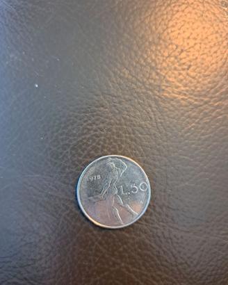 Moneta 50 lire 1978 Repubblica Italiana