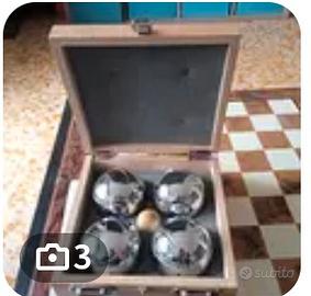 Bocce in acciaio con scatola