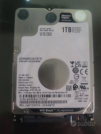 hard disk 1tb wd Black 2,5"