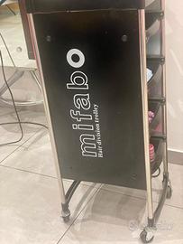 carrello per parrucchiera