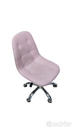 Sedia da cameretta rosa design moderno