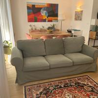 Divano tre posti 2,18 mt Doppia tapezzeria e panca