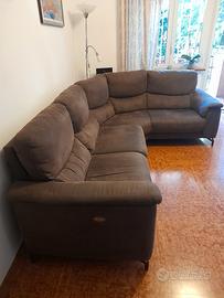 Divano Dondi angolare con poltrona reclinabile