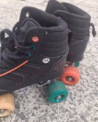 Pattini a rotelle quad taglia 34