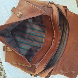 Cartella vintage pelle