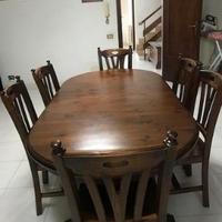 Tavolo ovale massello