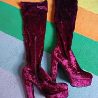 stivali con tacco alto 39