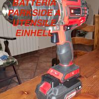 Adatt parks to Einhell+2 supp batt+1 parks to bosh