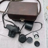 case con Fotocamera Pentax con 2 Obiettivi