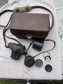 case con Fotocamera Pentax con 2 Obiettivi