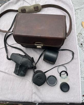 case con Fotocamera Pentax con 2 Obiettivi