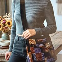 Borsa a Tracolla Vintage Velluto Patchwork – Bang