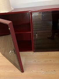 Set di 3 mobili vintage anni’80 in legno laccato