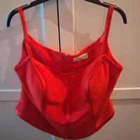 corsetto rosso vintage,musani couture