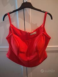 corsetto rosso vintage,musani couture