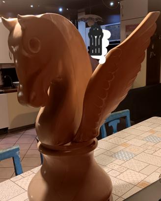Scultura busto di cavallo pegaso