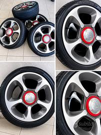 4 ruote complete da 17 pollici per Fiat 500C
