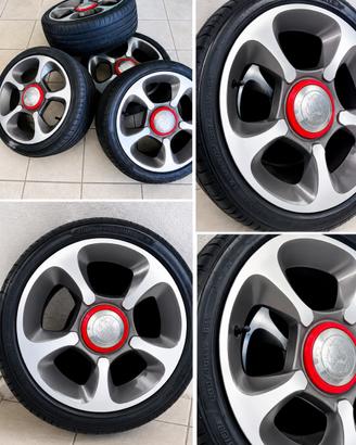 4 ruote complete da 17 pollici per Fiat 500C