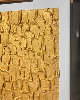 Quadro — 24×30 cm (arte materica, oro)