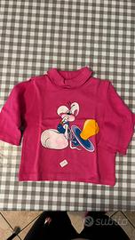 Lupetto maglia bambina dipinto a mano