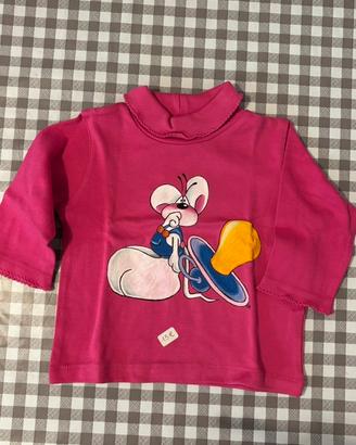 Lupetto maglia bambina dipinto a mano