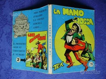 Tex numero 1 "La Mano Rossa" costola bianca