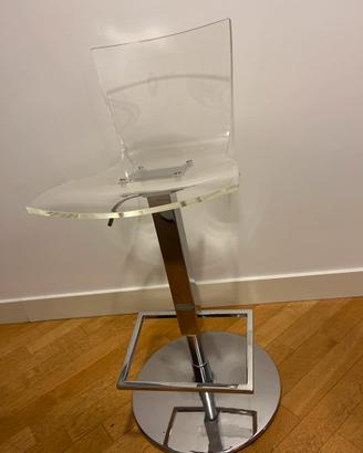 Tre sgabelli plexiglas Colico