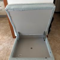 Pouff contenitore IKEA con cuscini