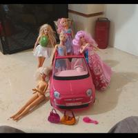 Lotto Barbie 5 Bambole + 500 Mattel