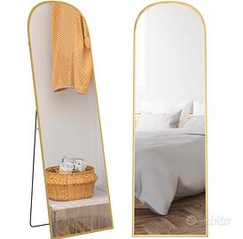 Specchio da Terra e Parete con Supporto Pieghevole