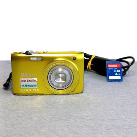 NIKON COOLPIX S3100 fotocamera 14MP GIALLO ORO