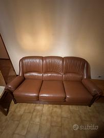Divano in pelle 3 posti