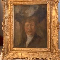 Quadro antico olio su tela