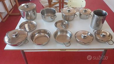 Batteria di pentole inox Cocchin