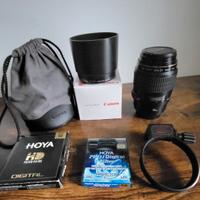 Canon  EF 100 mm f/2.8 mm  Macro USM + acessori 