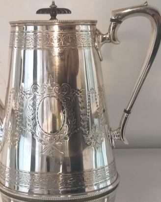 Antica caffettiera inglese del 1800