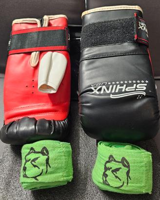 Guantoni boxe Sphinx e fasce sottoguanto