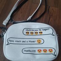 borsa terranova bianca con emogy 