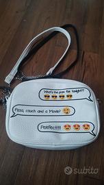 borsa terranova bianca con emogy 