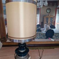 Lampada da tavolo anni 70 porcellana e metallo