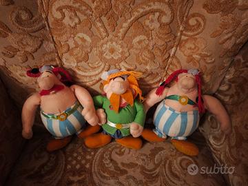 3 Peluche vi tage Asterix e Obelix