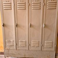 Armadietto  spogliatoio 4 posti in metallo