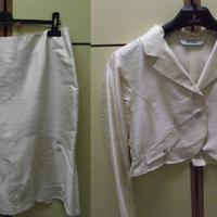 Completo donna gonna/bolerino 100% seta