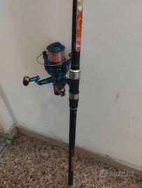 canna surfcasting + mulinello usati solo 2 volte